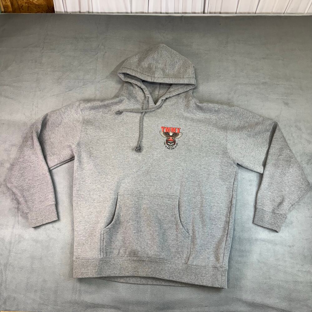 TMMX Hoodie Pullover Motorcross Sport‎ Gray Eagle Mens XL Extra Large